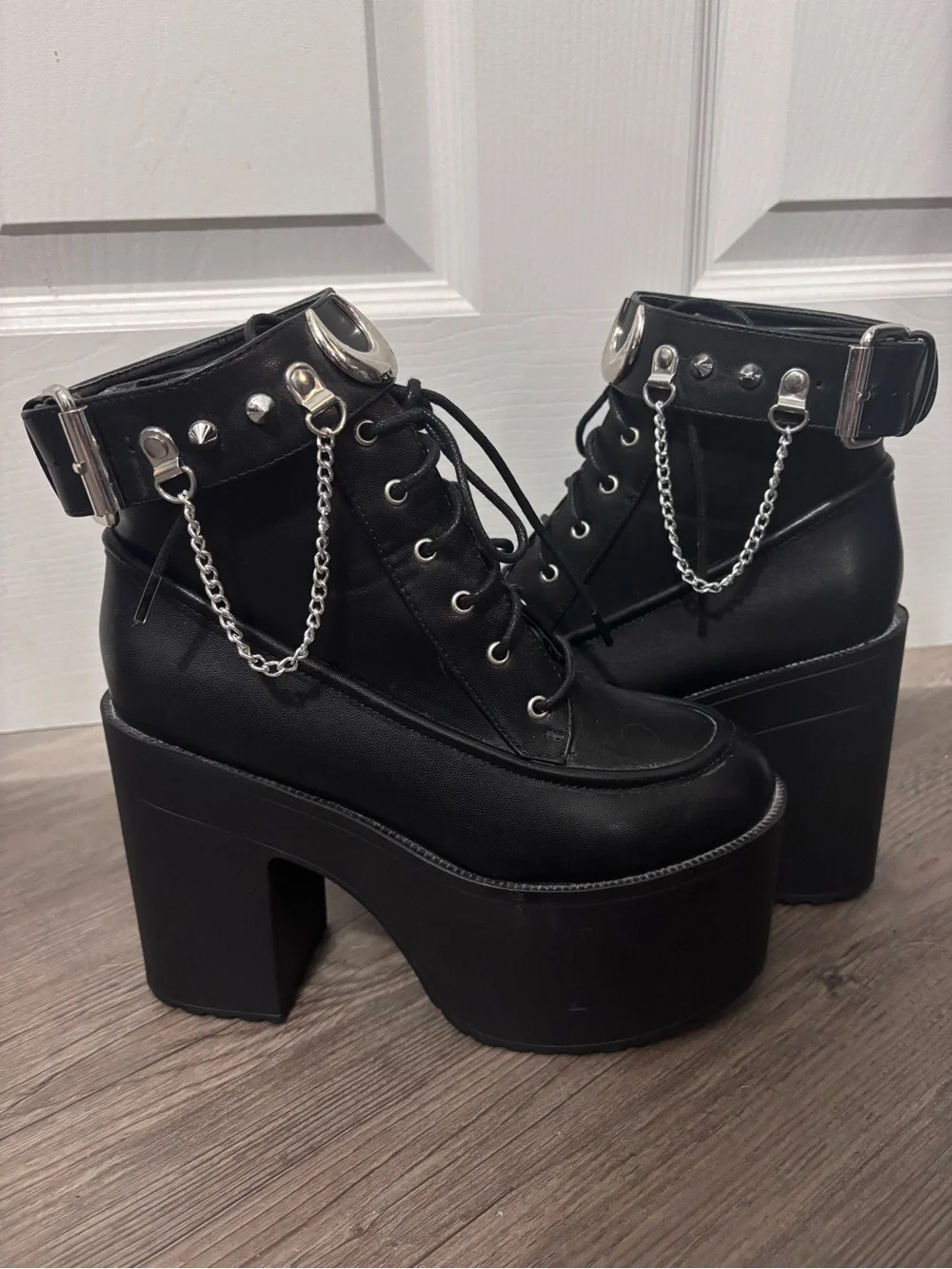 Dolls Kill Dark Side Platform Boots